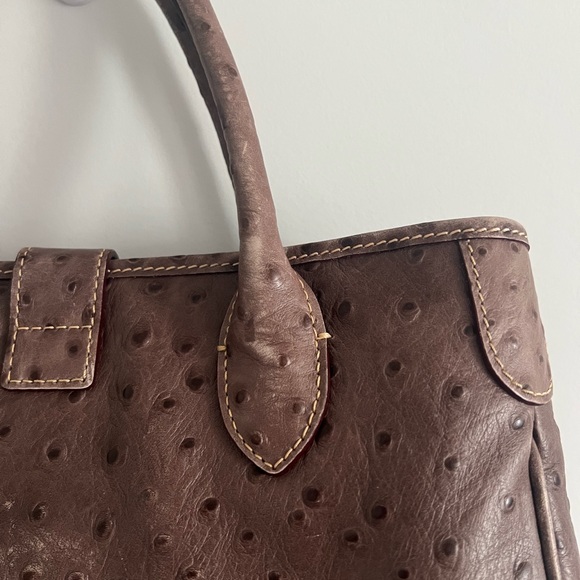 VTG DOONEY & BOURKE Ostrich Skin Bag - Picture 10 of 16